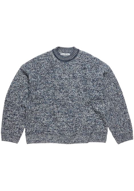 Maglione effetto jacquard in blu Acne Studios - uomo ACNE STUDIOS | B60344DQS